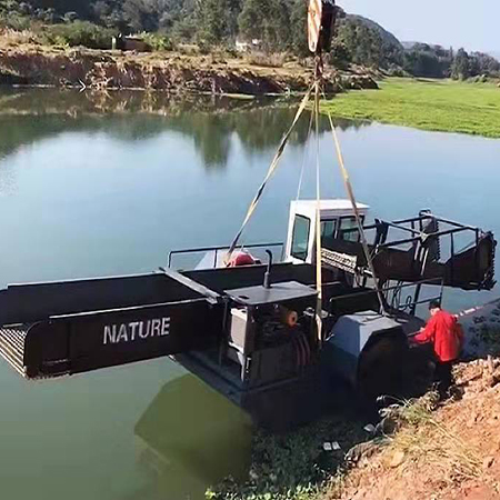 水草收割船對水草的清除效率高——潤澤機械